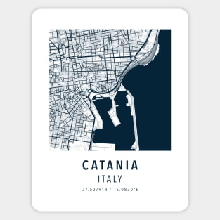 catania simple map Sticker